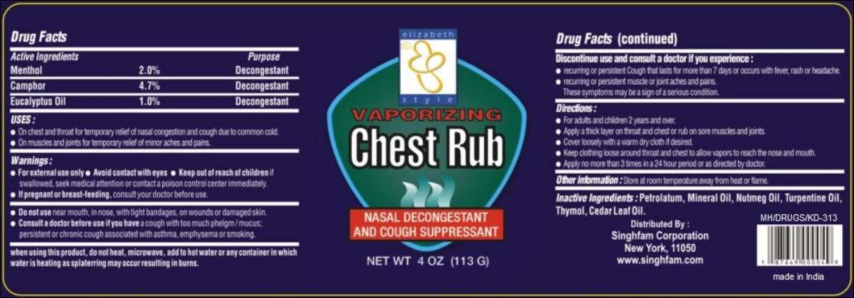 Vaporizing Chest Rub