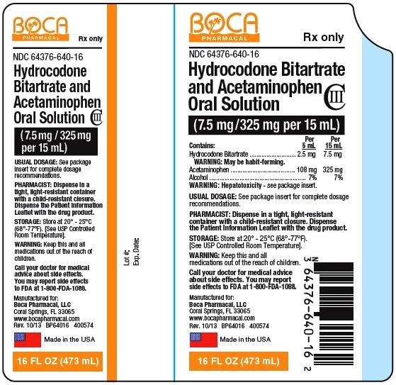 Hydrocodone Bitartrate and Acetaminophen