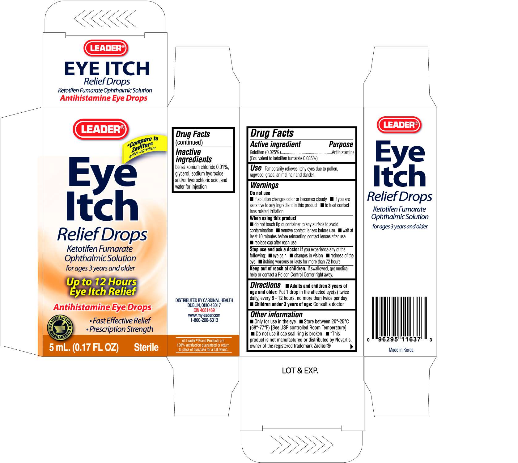 LEADER EYE ITCH RELIEF DROPS