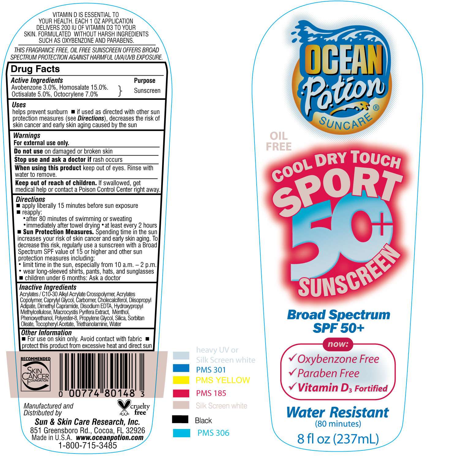 Ocean Potion Cool Dry Touch Sport 30 Sunscreen