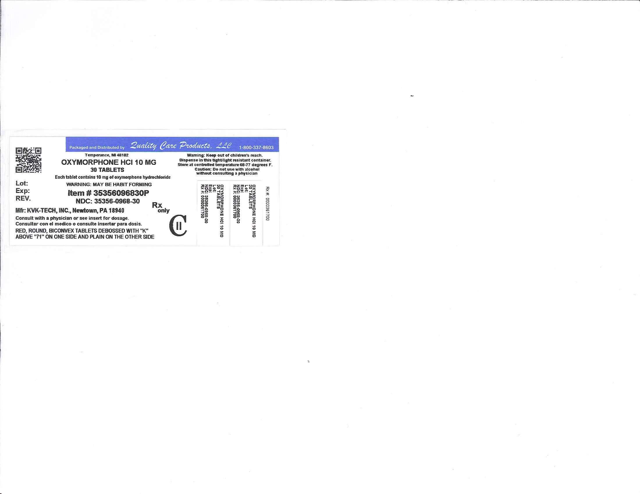 Oxymorphone Hydrochloride