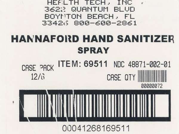 Hannaford Hand Sanitizer