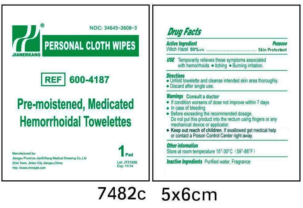 Personal Cloth Wipes