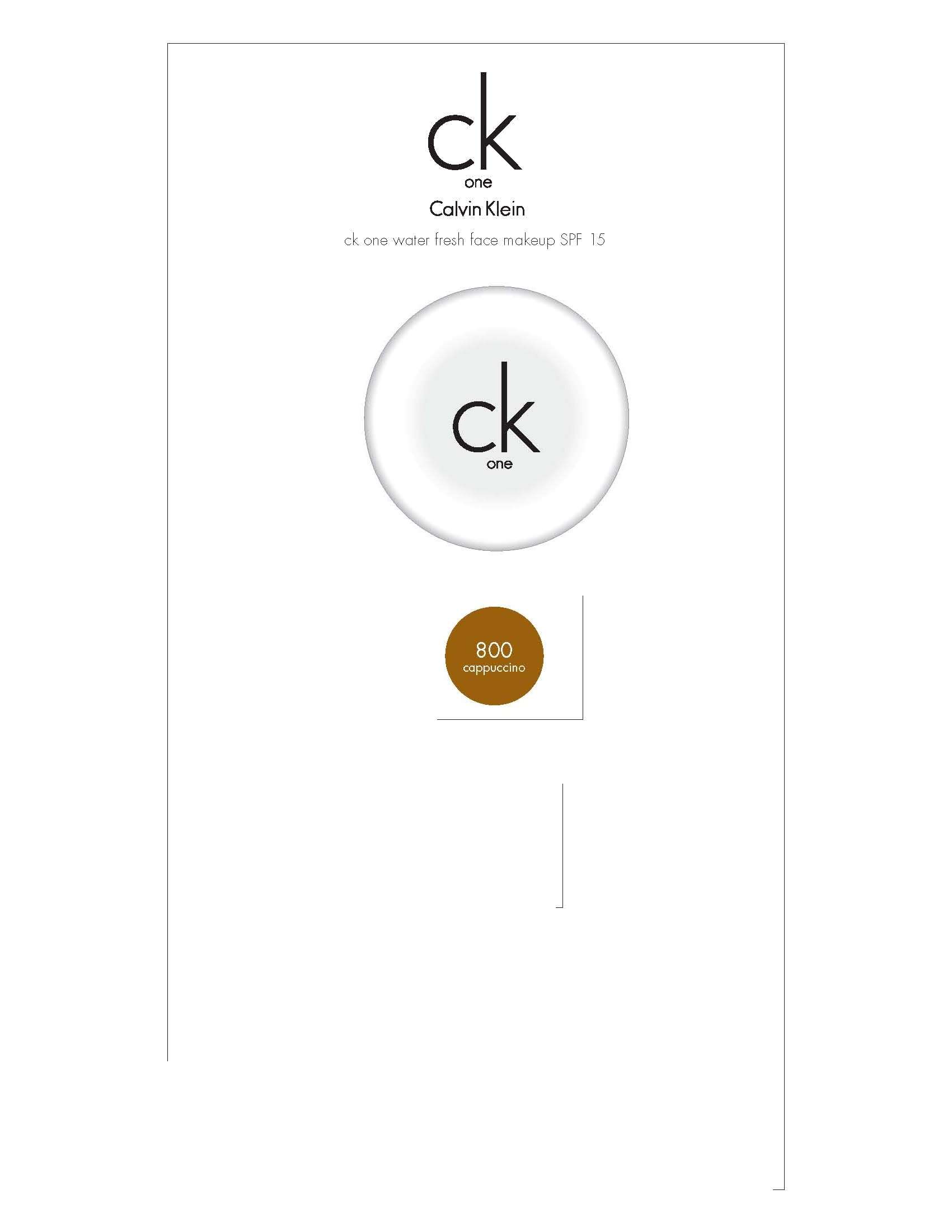 ck one waterfresh face makeup spf 15