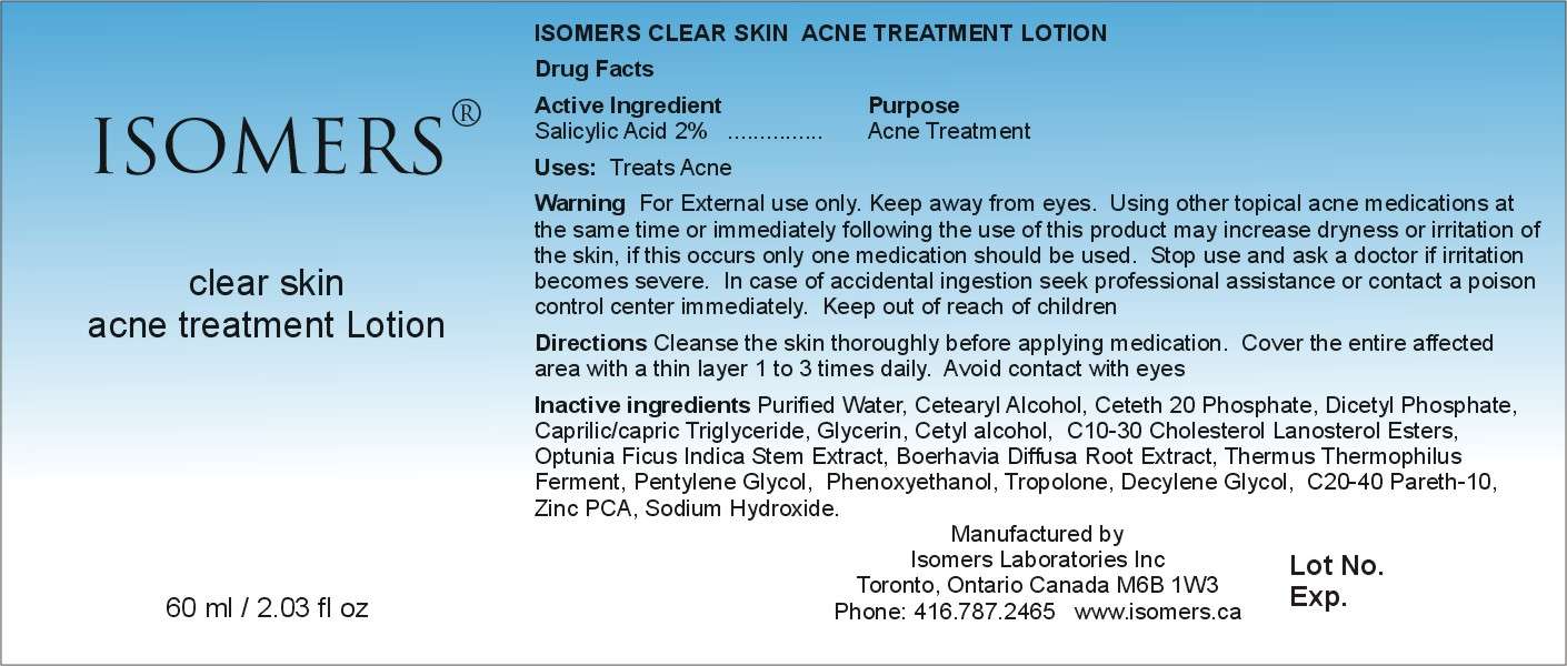 Isomers Clear Skin Acne Treatment Lotion