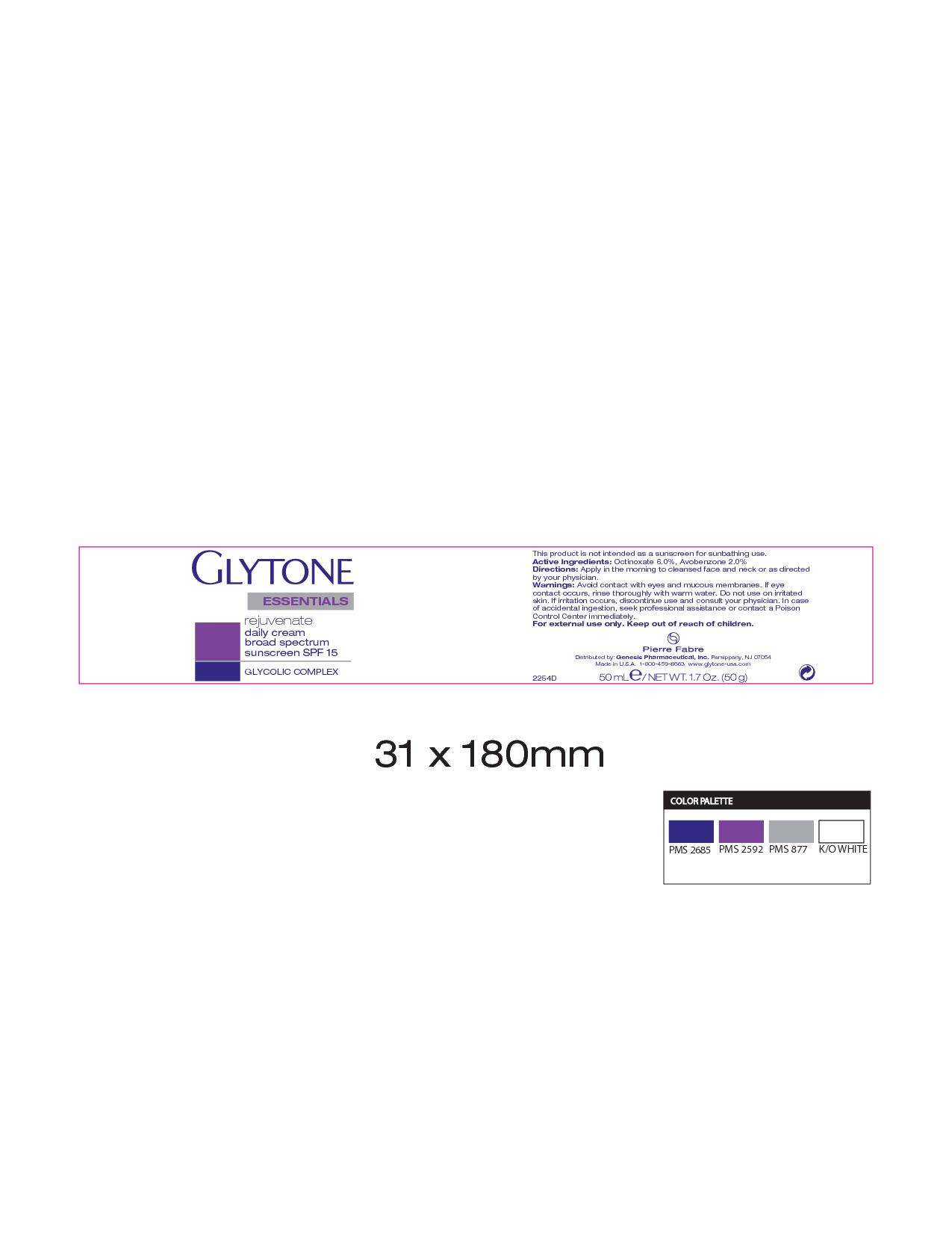 Glytone essentials rejuvenate daily