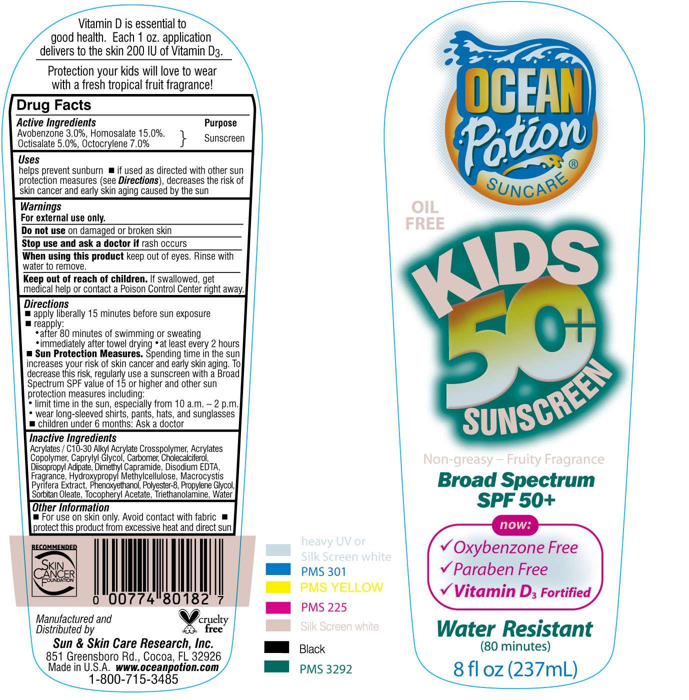 Ocean Potion Quick Dry Kids 50 Sunscreen