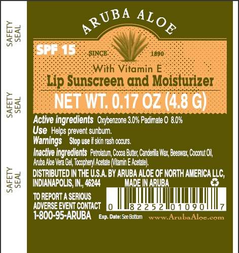 Aruba Aloe Lip Sunscreen and Moisturizer