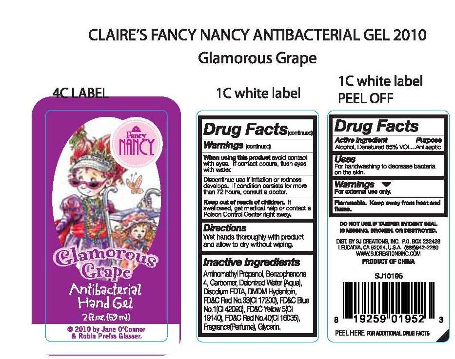 Claires Fancy Nancy Antibacterial  Glamourous Grape