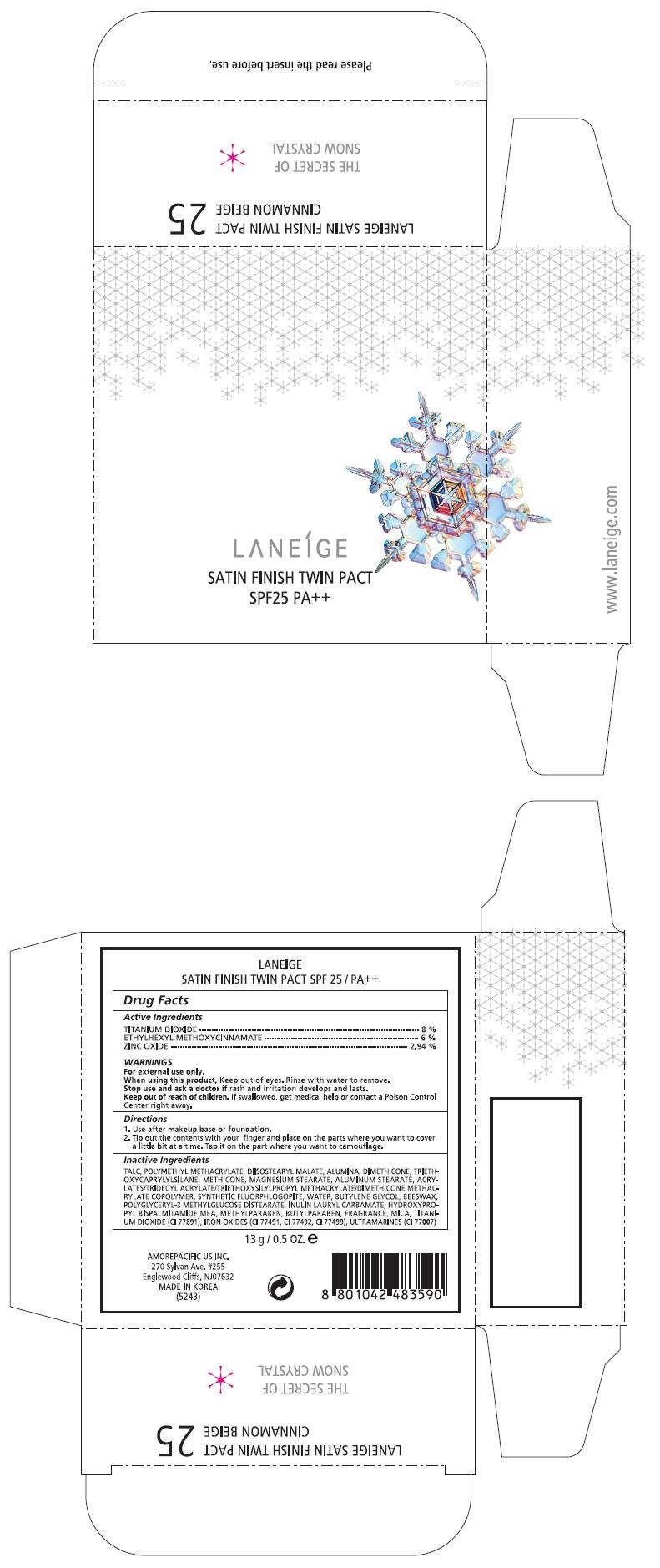 LANEIGE SATIN FINISH TWIN PACT NO. 13