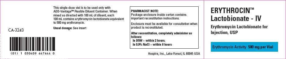 Erythrocin Lactobionate