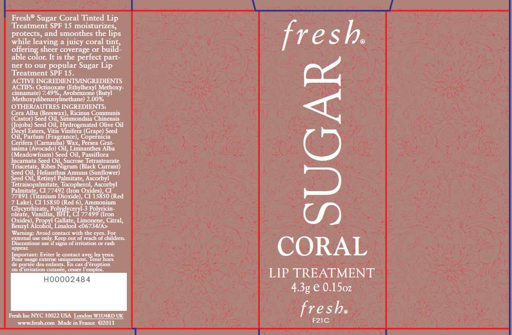 Fresh Sugar Coral Tinted Lip Treatment SPF 15