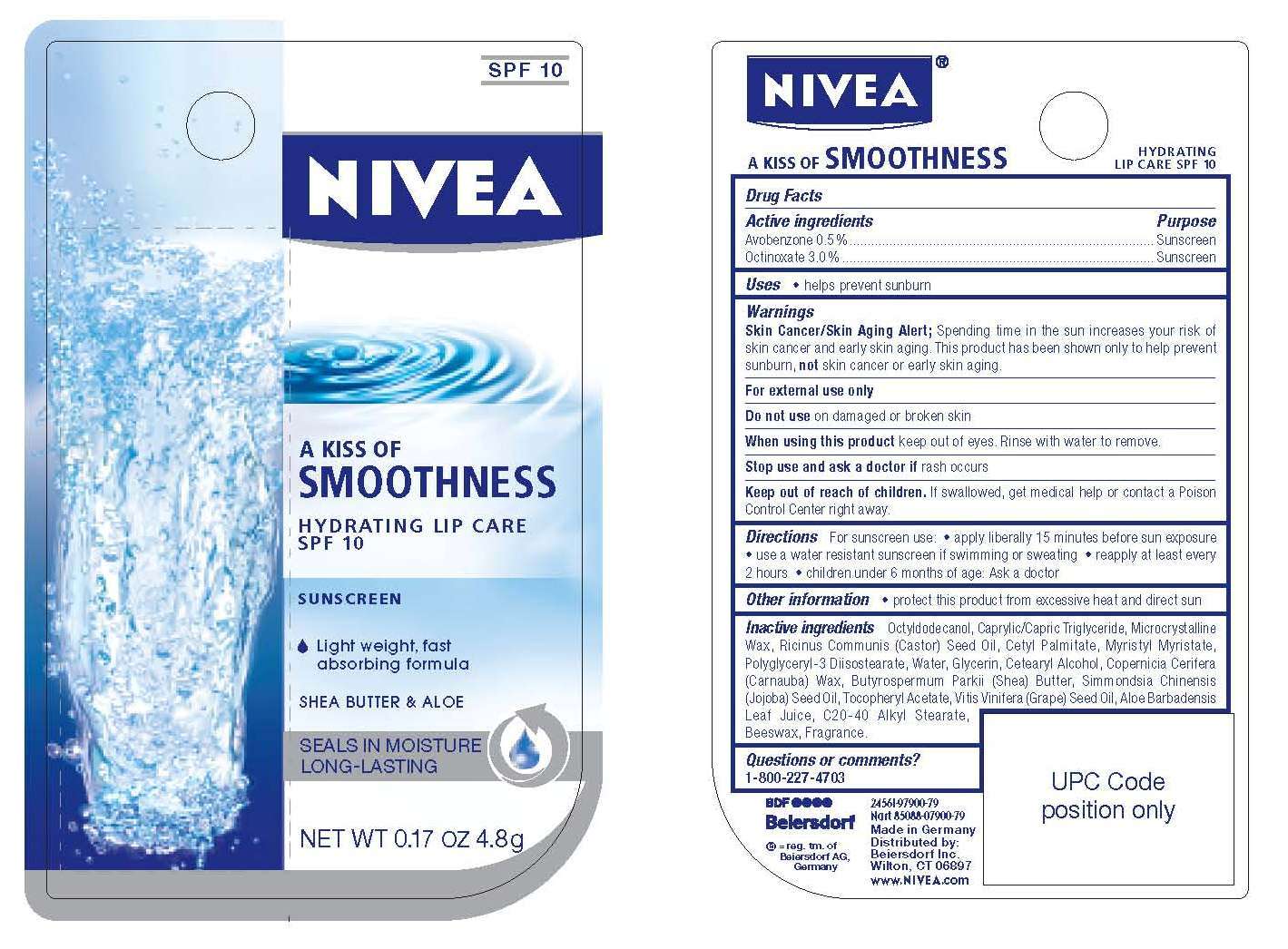 NIVEA A Kiss of Smoothness Hydrating Lip Care