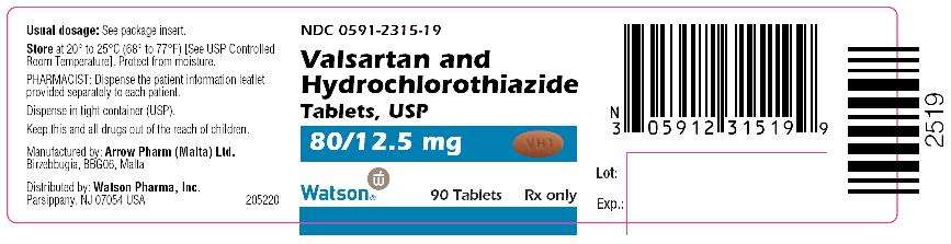 Valsartan and hydrochlorothiazide