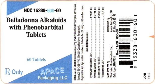 Belladonna Alkaloids with Phenobartbital