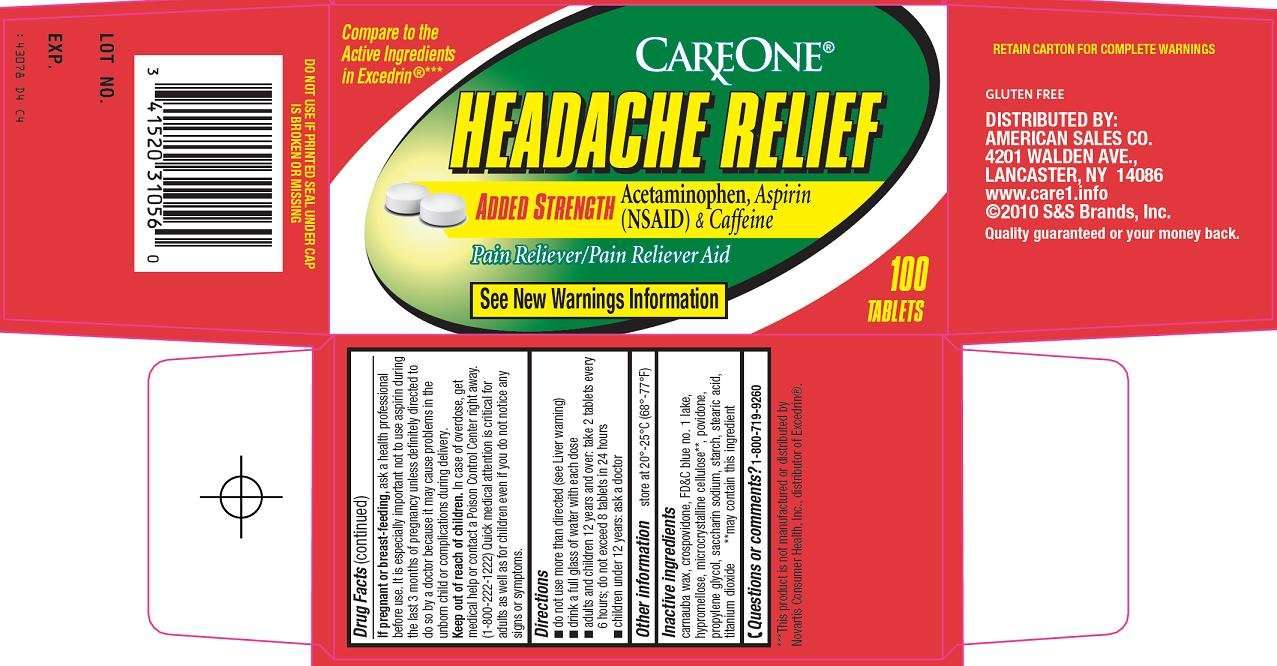 Care One headache relief