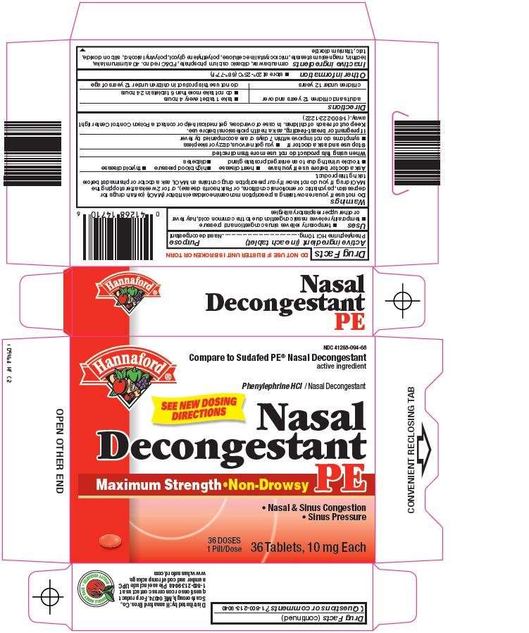 nasal decongestant pe