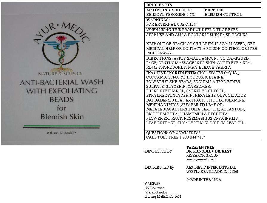 Anti-Bacterial Wash with Exfoliating Beads for Blemish skin