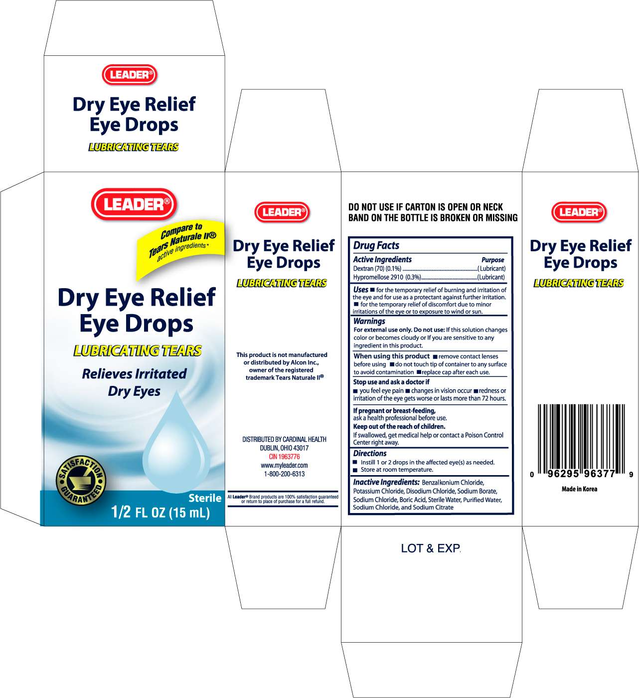 LEADER DRY EYE RELIEF