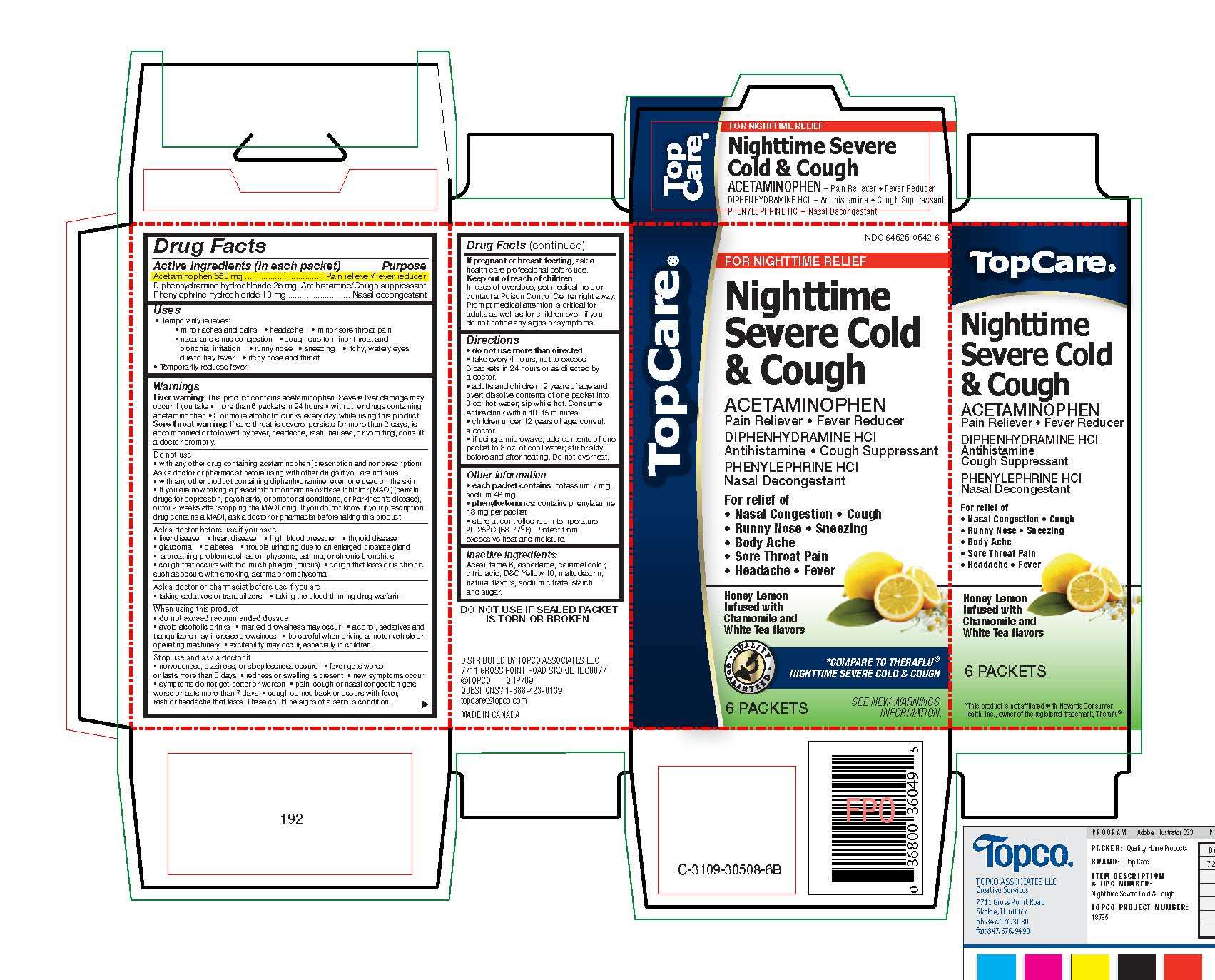 TopCare night time severe cold and cough