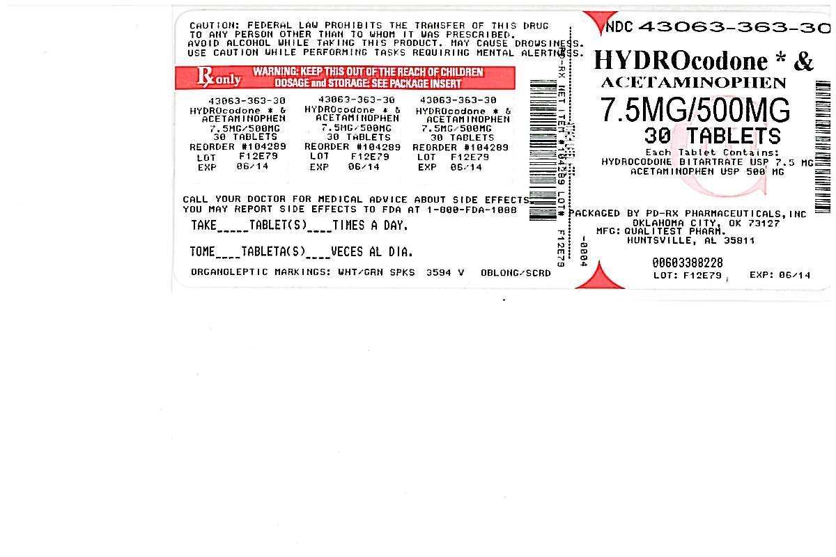 Hydrocodone Bitartrate And Acetaminophen