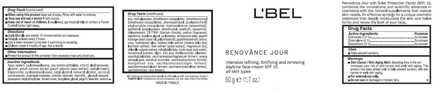 LBEL RENOVANCE JOUR Daytime Face SPF 15 All Skin Types