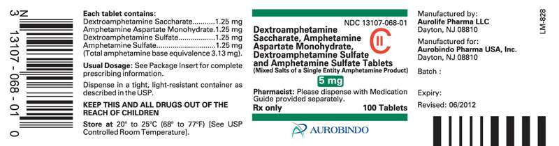 Dextroamphetamine Saccharate, Amphetamine Aspartate Monohydrate, Dextroamphetamine Sulfate and Amphetamine Sulfate