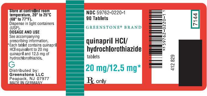 quinapril hydrochloride and hydrochlorothiazide