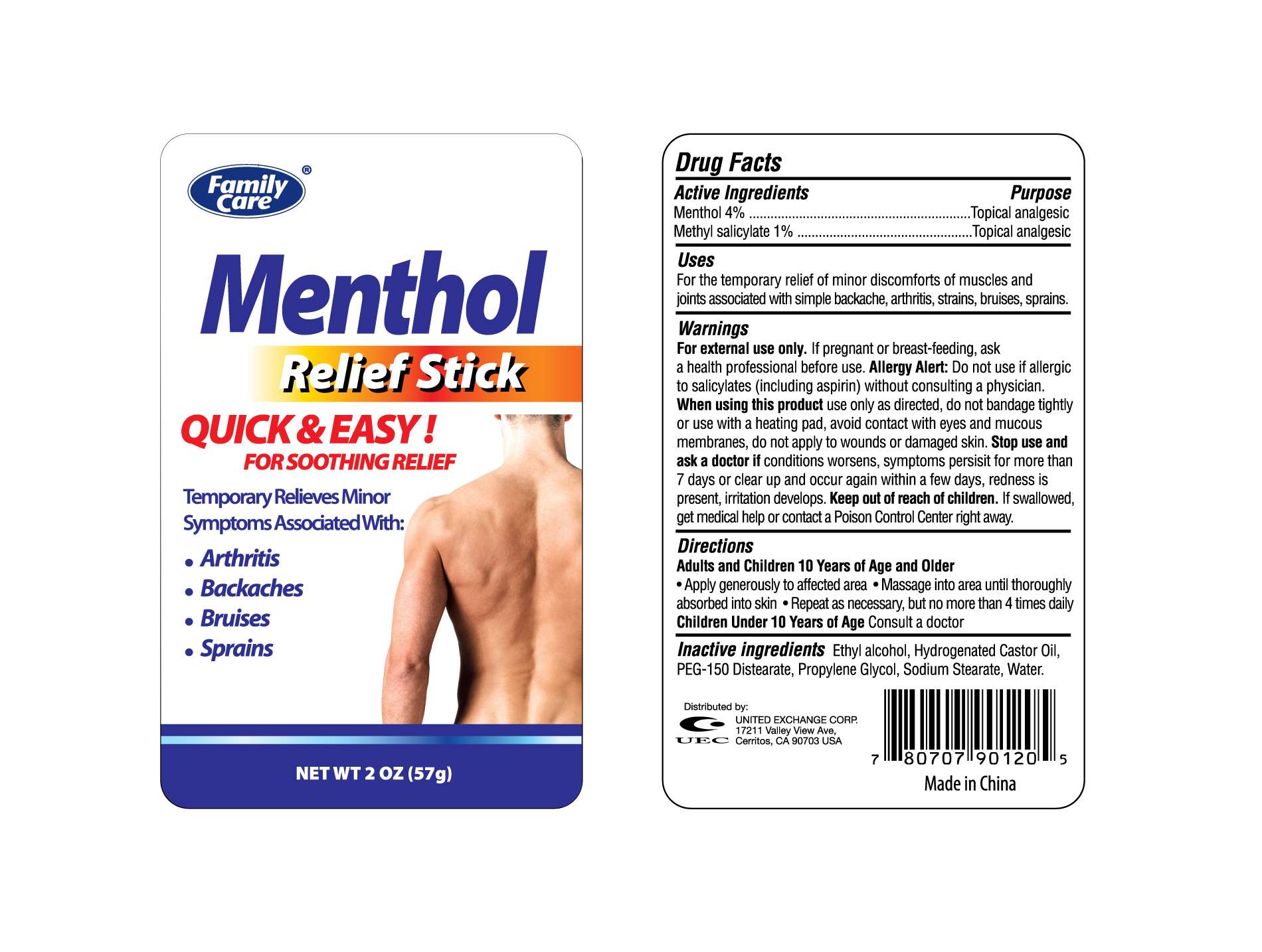 FAMILY CARE MENTHOL RELIEF