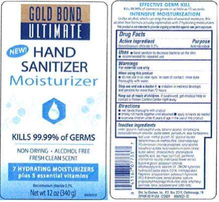 Gold Bond Ultimate Hand Sanitizer Moisturizer