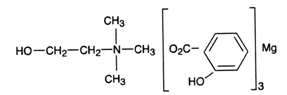 CHOLINE MAGNESIUM TRISALICYLATE