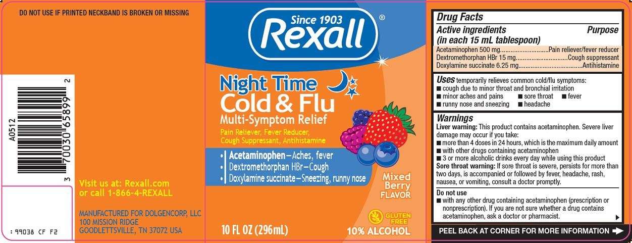 rexall night time cold and flu