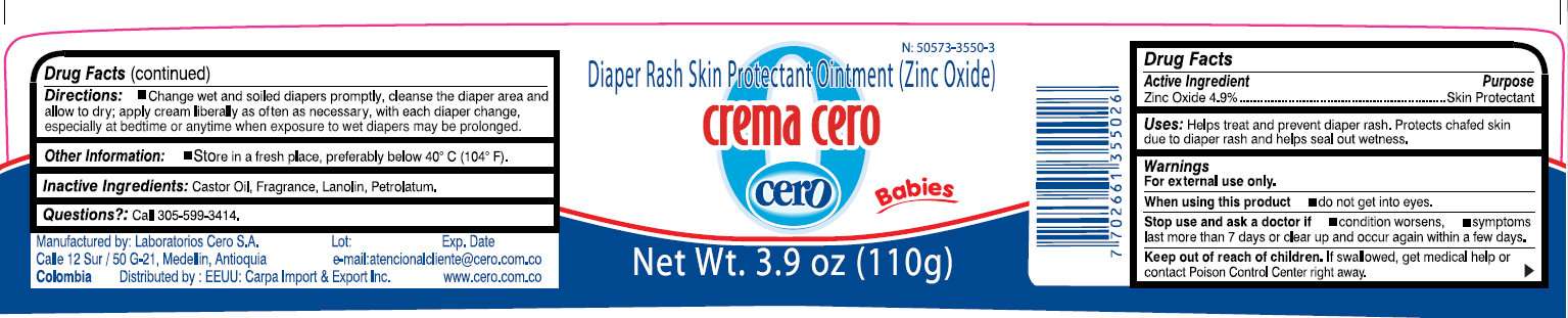 Diaper Rash Skin Protectant Crema Cero