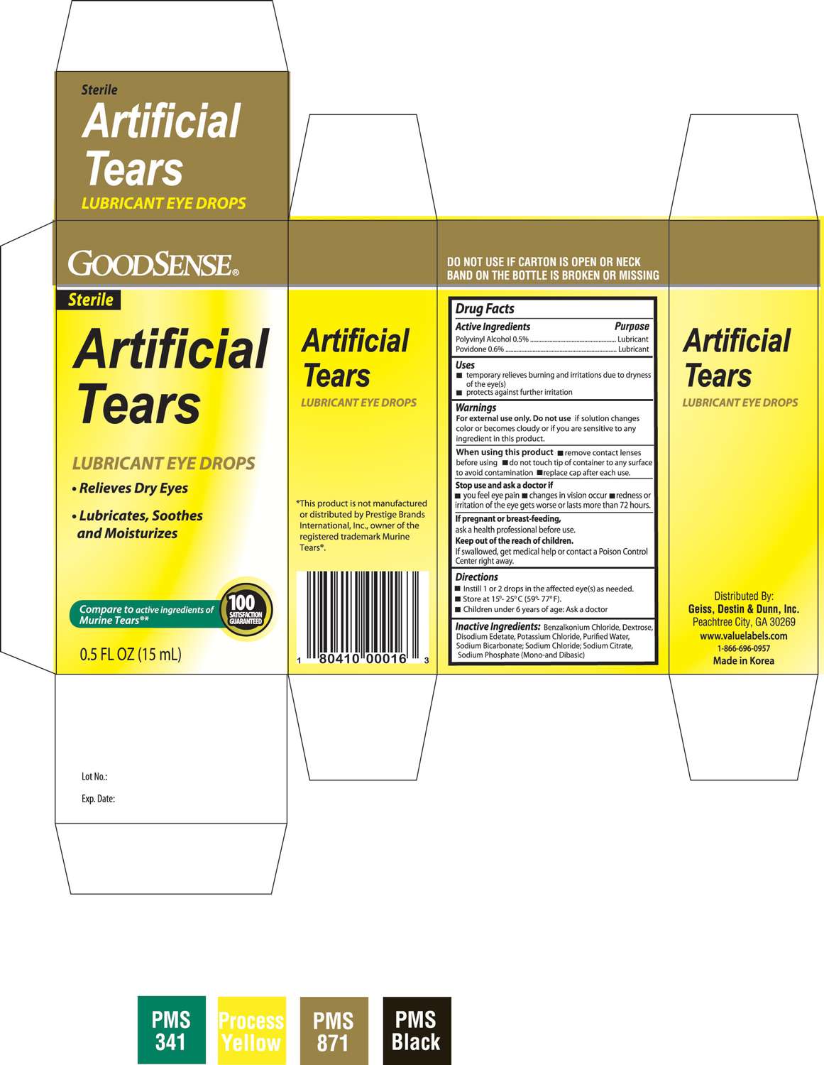 GOODSENSE ARTIFICIAL TEARS