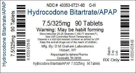 HYDROCODONE BITARTRATE AND ACETAMINOPHEN