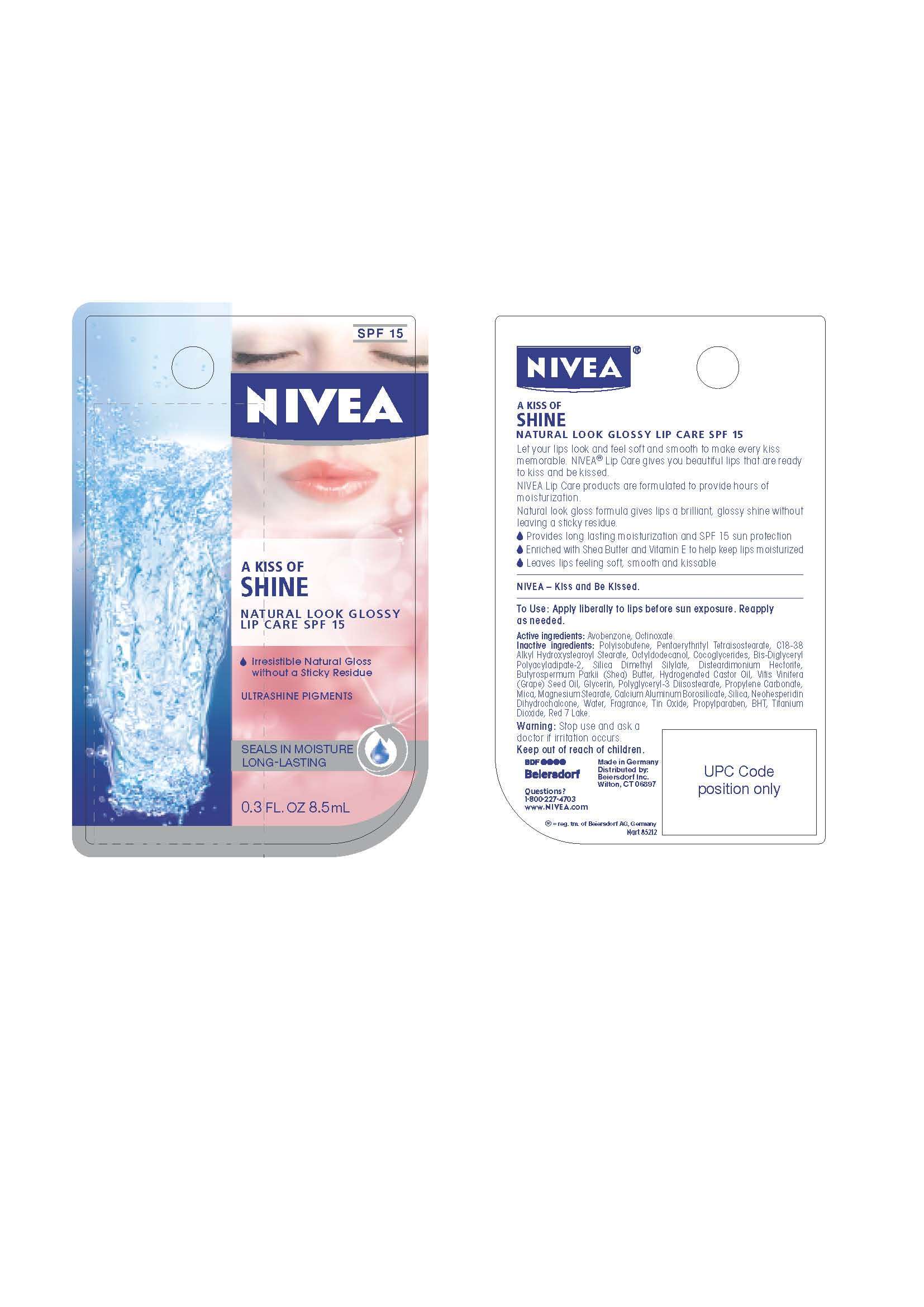 Nivea A Kiss of Shine Natural Look Glossy Lip Care