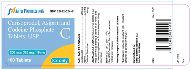 Carisoprodol, Aspirin and Codeine Phosphate