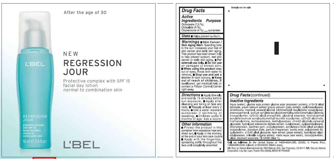LBEL REGRESSION JOUR Protective Complex With SPF 15 Facial Day Normal to Combination Skin