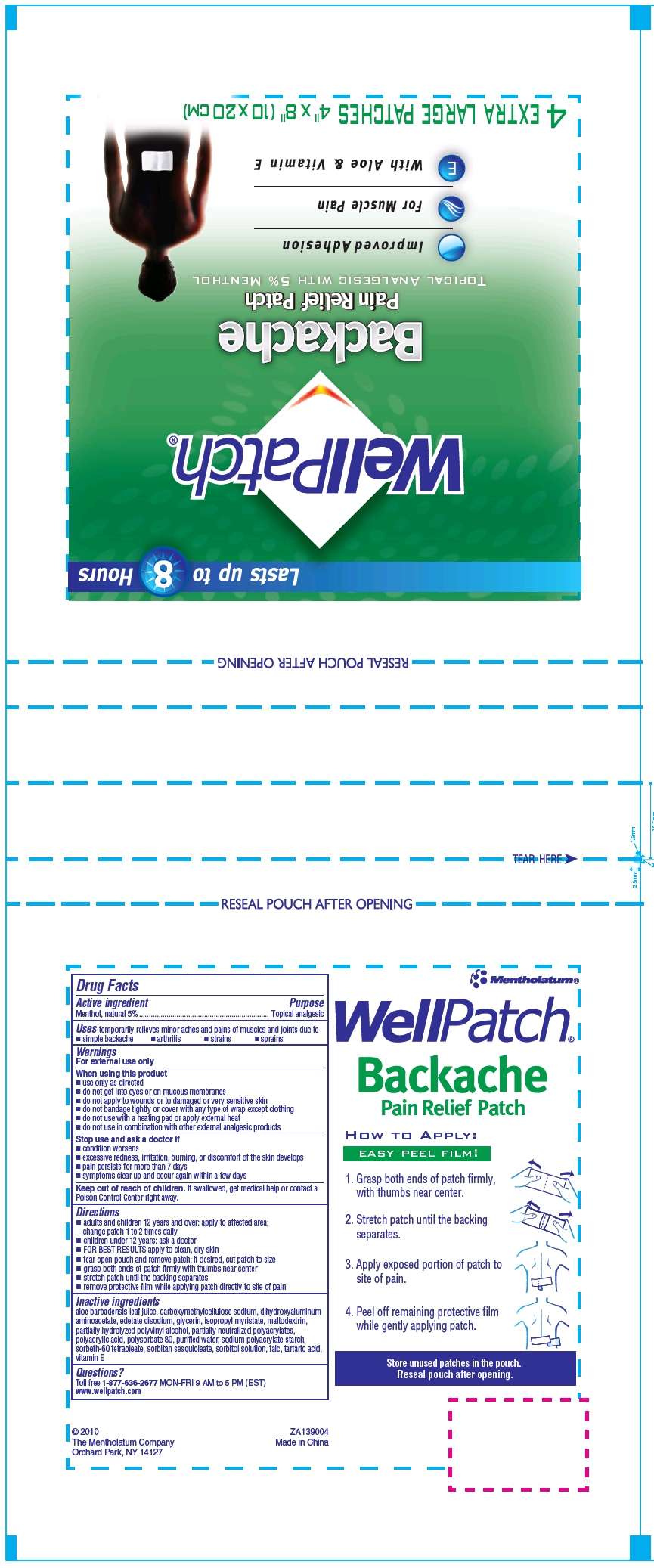 WellPatch Backache Pain Relief