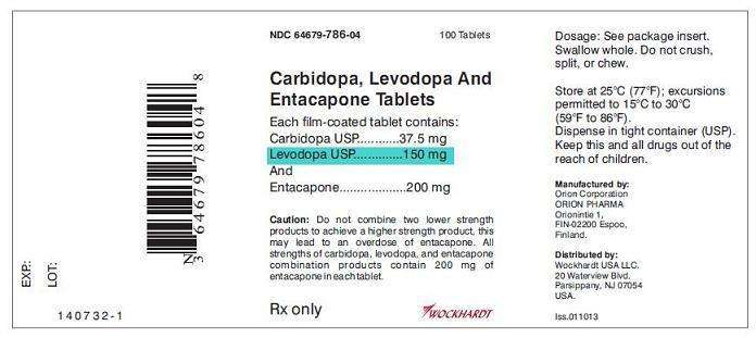 carbidopa, levodopa and entacapone