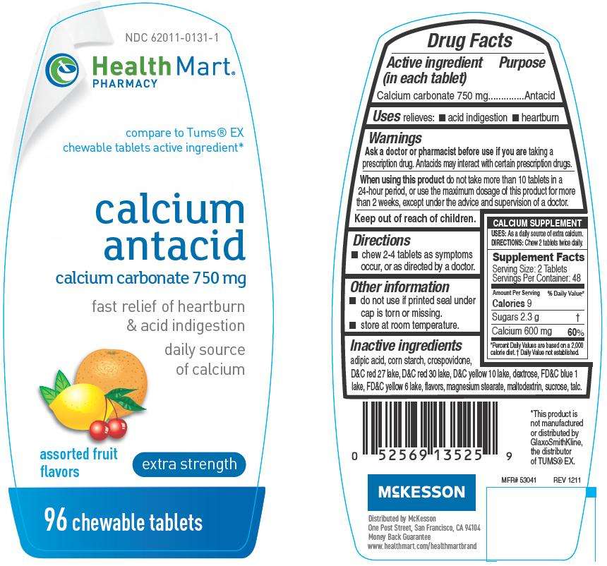 Health Mart Calcium antacid Assorted Fruit