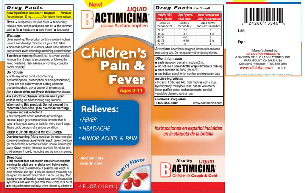 Bactimicina Childrens Pain and Fever