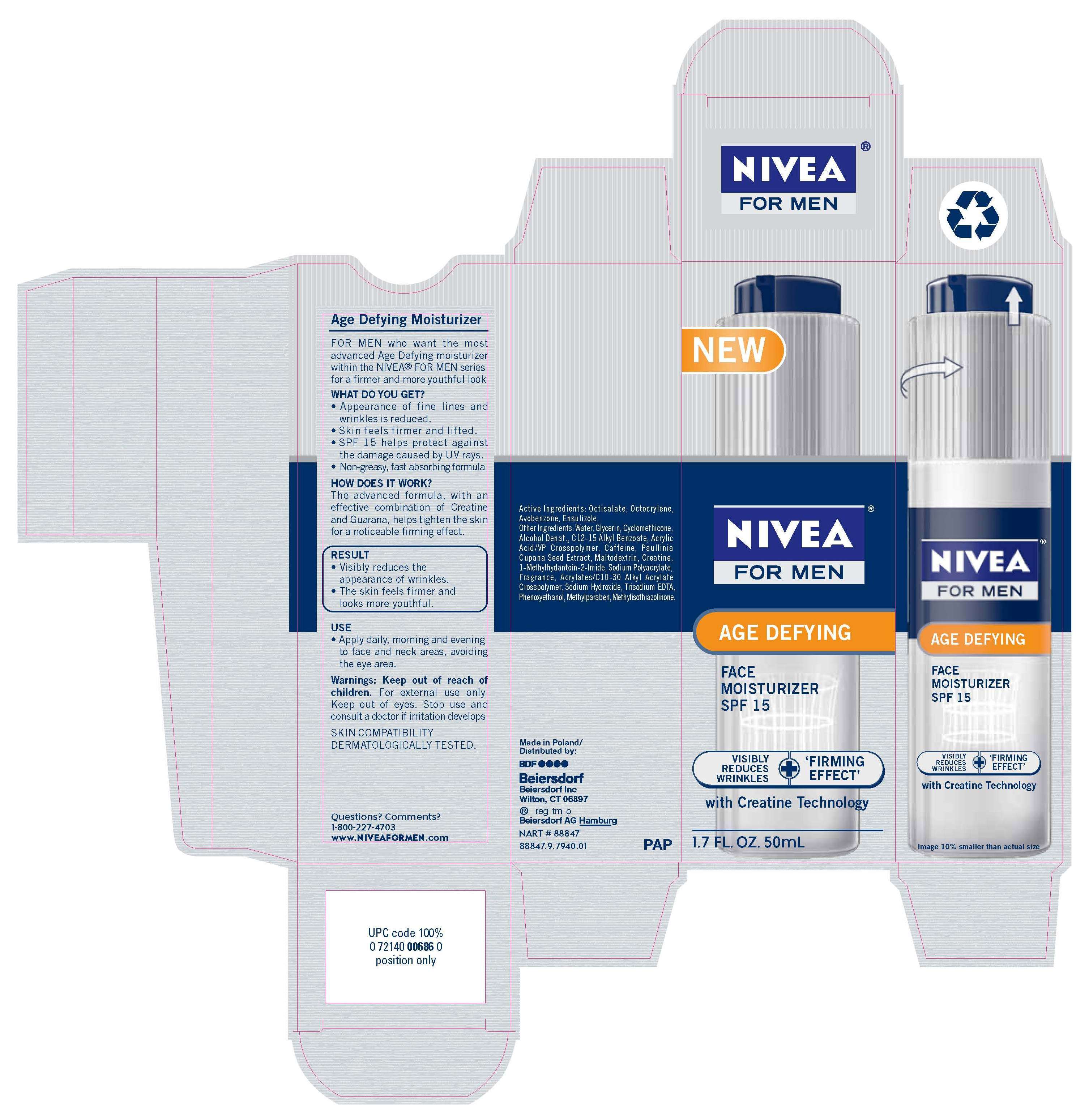 Nivea For Men Age Defying Face Moisturizer