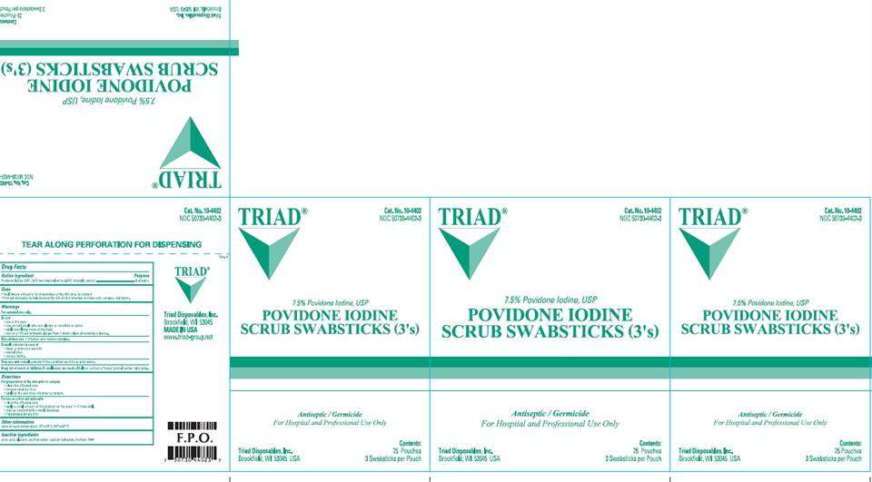 Povidone-Iodine Scrub Swabsticks