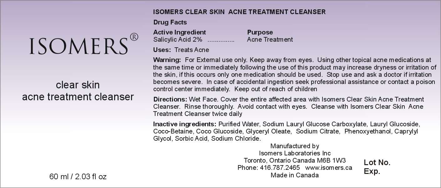 Isomers Clear Skin Acne Treatment Cleanser