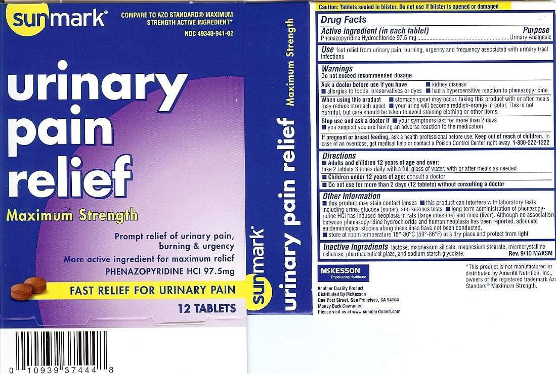 Sunmark Urinary Pain Relief Maximum Strength