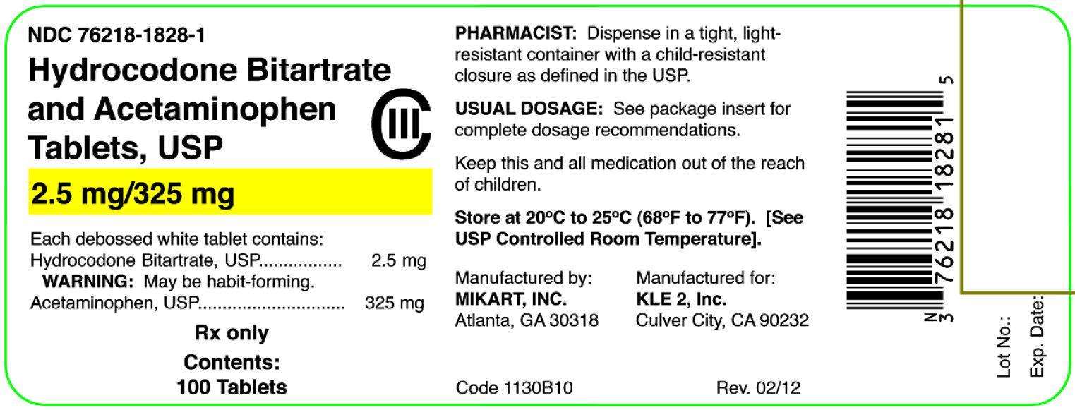 Hydrocodone Bitartate and Acetaminophen