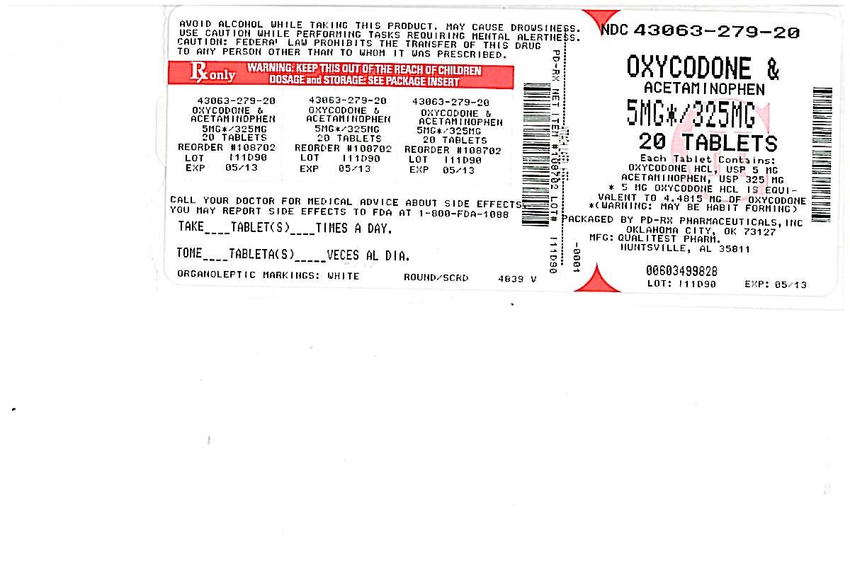 Oxycodone and Acetaminophen