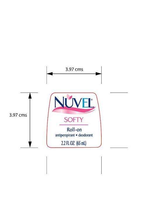 Nuvel Softy Roll-on Antiperspirant Deodorant