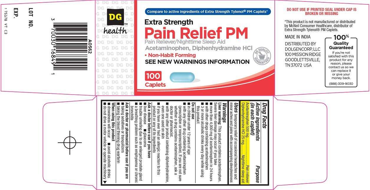 dg health pain relief pm